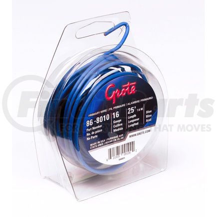 Grote 867010 Primary Wire - 20 ft. x 0.113 inches, Blue, Plastic, GPT Style