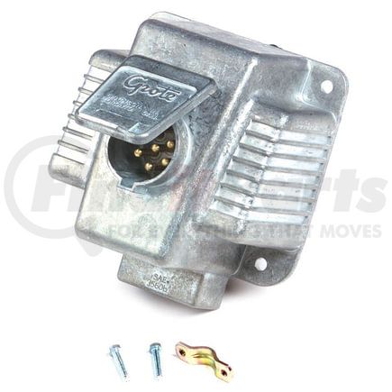 Grote 87590 Ultra-Pin Receptacle Four-Hole Mount Nose Box - Solid Pin