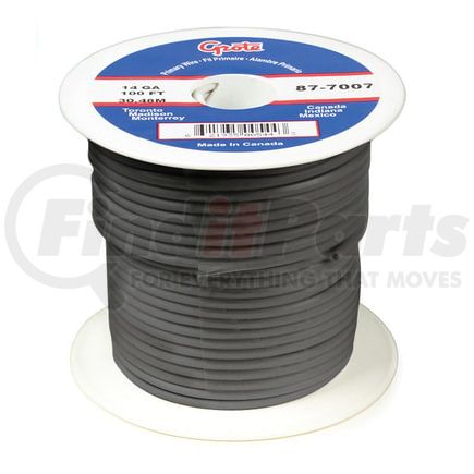 Grote 877003 Primary Wire, 14 Gauge, Gray, 100 Ft Spool