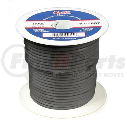 Grote 878003 Primary Wire, 16 Gauge, Grey, 100 Ft Spool