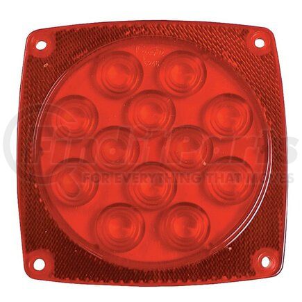 Grote 90642 Brake Light Lens - Square, Red