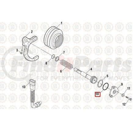 PAI 821018 O-Ring - 1.461in ID x 0.063in C/S 37.10mm ID x 1.60mm C/S, Flourocarbon (75)