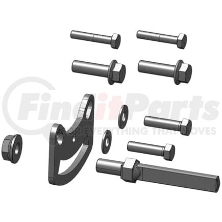 WABCO 433 225 920 2 Air Brake Slack Adjuster Mounting Hardware - Plate, Locking Piece, Bolts and Washer