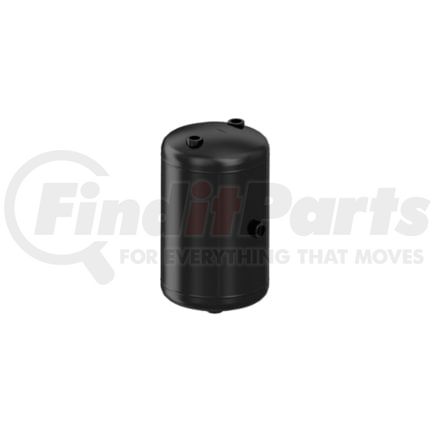 WABCO 950 410 004 0 Air Brake Air Tank - Steel, 2.64 Gallon, 224.81 PSI, M22 x 1.5 Port, Black