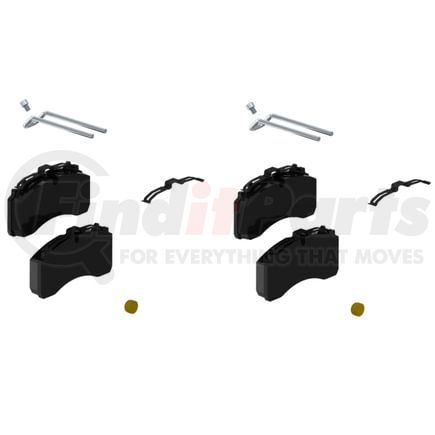 WABCO 6402229232 Disc Brake Hardware Kit - MAXX 22T Series, Brake Pad Kit