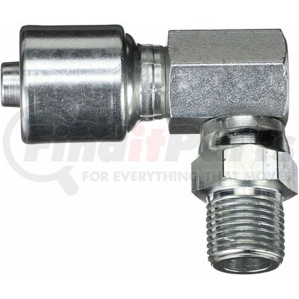 Gates G25106-0808 Male Pipe Swivel - 90 Block (NPTF - Without 30 Cone Seat) (MegaCrimp)