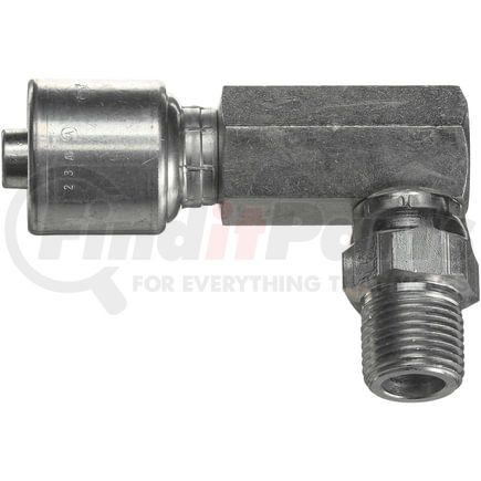 Gates G25107-0808 Male Pipe Swivel - 90 Long Block (NPTF - Without 30 Cone Seat) (MegaCrimp)