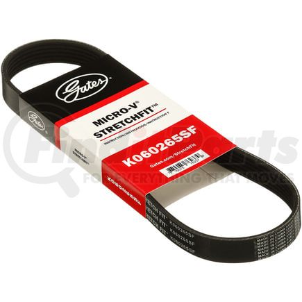 Gates K060265SF Stretch Fit Micro-V Serpentine Drive Belt