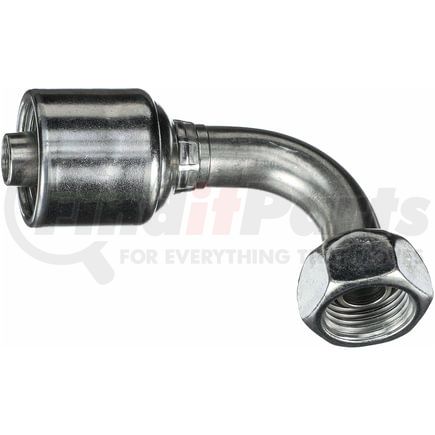 Gates G25832-0404 Female British Standard Parallel Pipe O-Ring Swivel - 90 Bent Tube (MegaCrimp)