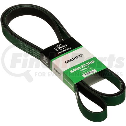 Gates K081223HD FleetRunner Heavy-Duty Micro-V Serpentine Drive Belt