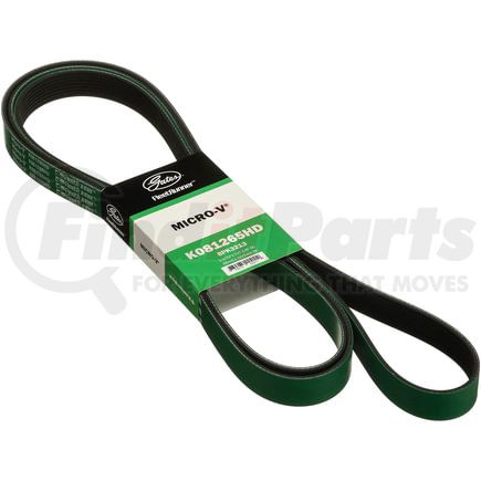 Gates K081265HD FleetRunner Heavy-Duty Micro-V Serpentine Drive Belt