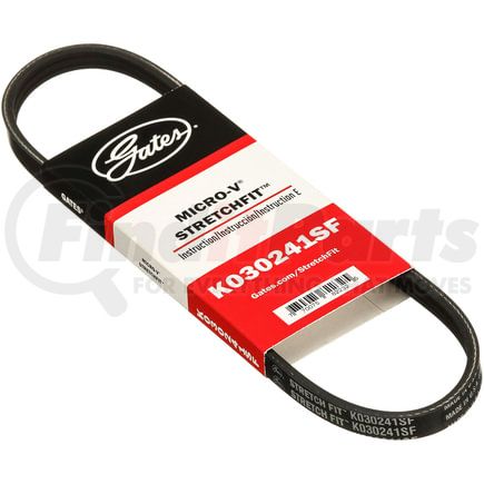 Gates K030241SF Stretch Fit Micro-V Serpentine Drive Belt