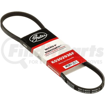 Gates K030293SF Stretch Fit Micro-V Serpentine Drive Belt