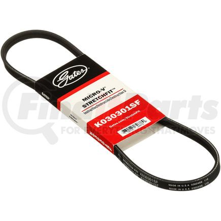 Gates K030301SF Stretch Fit Micro-V Serpentine Drive Belt