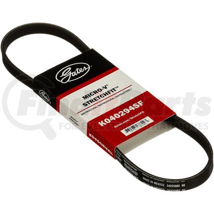 Gates K040294SF Stretch Fit Micro-V Serpentine Drive Belt