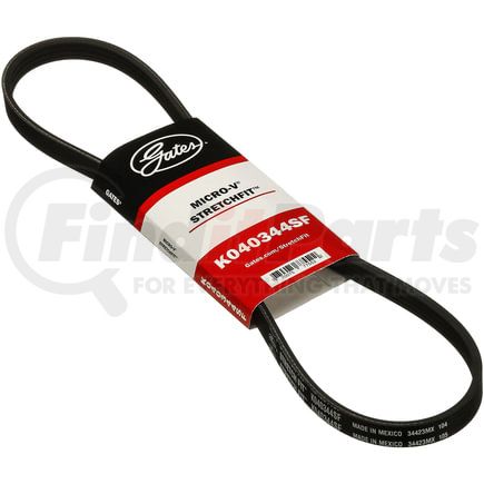 Gates K040344SF Stretch Fit Micro-V Serpentine Drive Belt