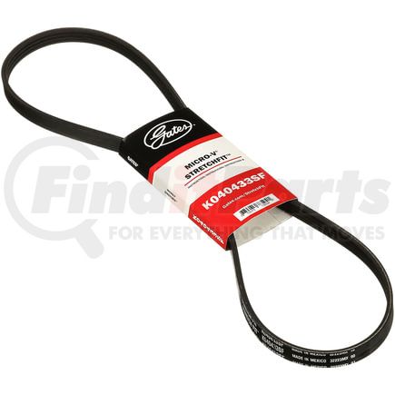 Gates K040433SF Stretch Fit Micro-V Serpentine Drive Belt