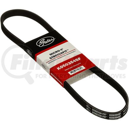 Gates K050354SF Stretch Fit Micro-V Serpentine Drive Belt