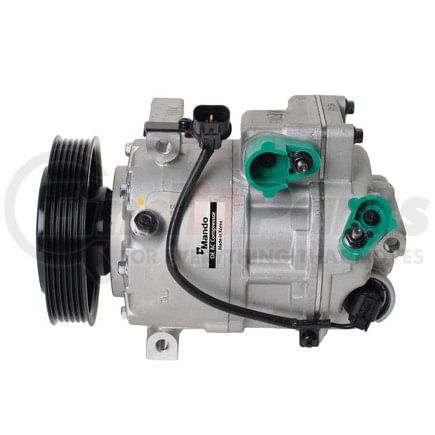 Mando 10A1103 New OE AC Compressor w/ Clutch & Pre-filled Oil, Direct Replacement