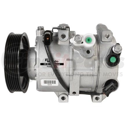 Mando 10A1401 New OE AC Compressor w/ Clutch & Pre-filled Oil, Direct Replacement