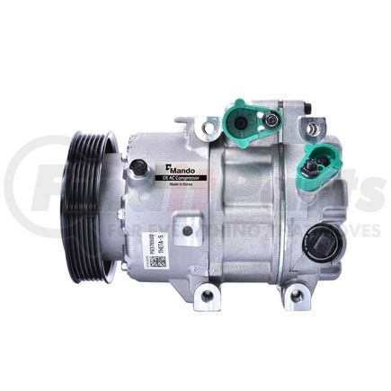 Mando 10A1465 New OE AC Compressor w/ Clutch & Pre-filled Oil, Direct Replacement