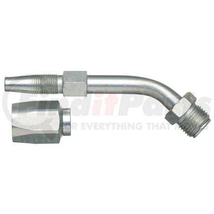 Gates G35502-0808 Male SAE 45 Flare Inverted Swivel - 45 Bent Tube - Steel (C5E Hose)