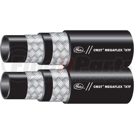 Gates 71152 CM2TDL MegaFlex Connected Twin-Line 2-Wire Braid Hose-SAE 100R16-XtraTuff Cover