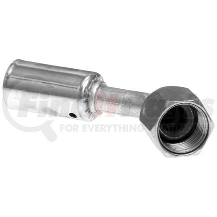 Gates G472020606 Female SAE 45 Flare Swivel - 45 Bent Tube - Aluminum (PolarSeal II ACB)