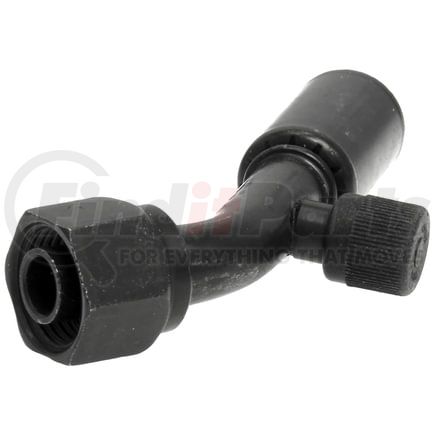 Gates G475770808S Female SAE Tube O-Ring w/R12 Service Port-45 Bent Tube-Steel (PolarSeal II ACB)