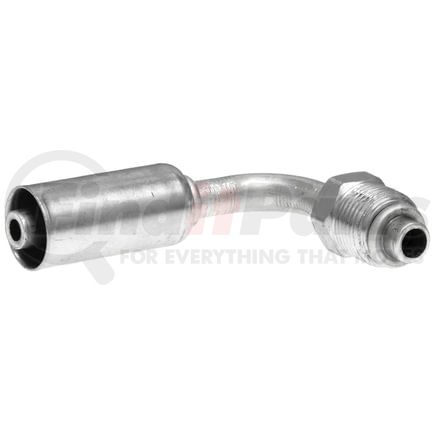 Gates G475851210 Male SAE Tube O-Ring Nut - 90 Bent Tube - Aluminum (PolarSeal II ACB)