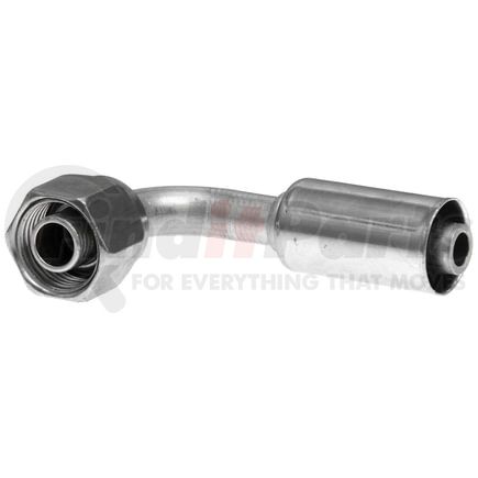 Gates G475920608 Female SAE Tube O-Ring Nut Swivel - 90 Bent Tube - Aluminum (PolarSeal II ACB)