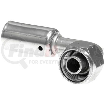 Gates G475951227 Female SAE Tube O-Ring Metric Nut Swivel-90 Bent Tube-Alum. (PolarSeal II ACB)
