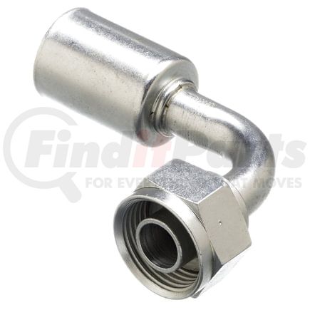 Gates G479580606S Compressor Female SAE Tube O-Ring Nut Swivel-90 Bent Tube-Stl (PolarSeal II ACB)