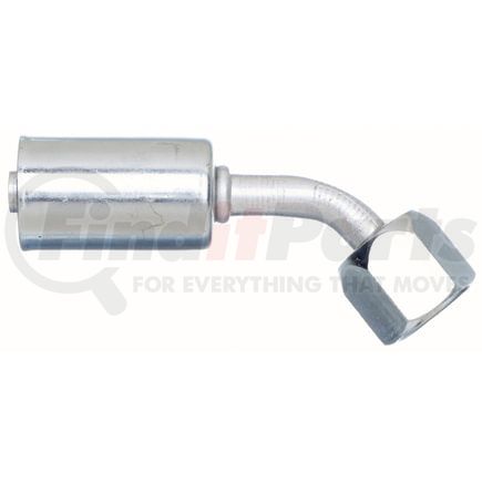 Gates G45202-0606 Female SAE 45 Flare Swivel - 45 Bent Tube - Aluminum (PolarSeal ACA)