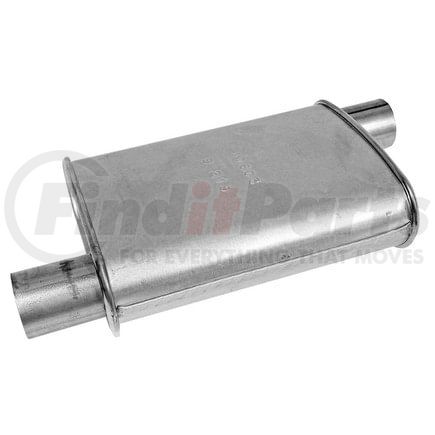 Walker Exhaust 17603 Installer Turbo Universal Exhaust Muffler 2" Inlet (Inside)  2" Outlet (Inside)