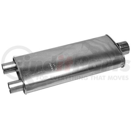 Walker Exhaust 18202 SoundFX Direct Fit Exhaust Muffler 3" Inlet (Inside)  2.25" Outlet (Inside)