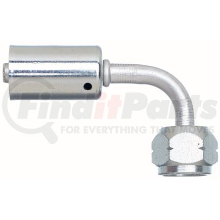 Gates G45595-0620 Female SAE Tube O-Ring Metric Nut Swivel-90 Bent Tube-Aluminum (PolarSeal ACA)