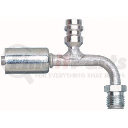 Gates G45613-0808 Male Inverted O-Ring-R134a Svc Port-90 Bent Tube-Aluminum (PolarSeal ACA)