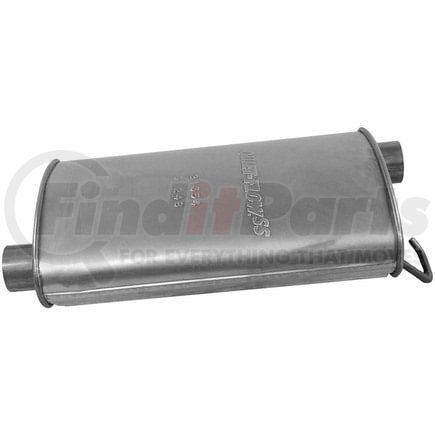 Walker Exhaust 21354 Quiet-Flow SS Direct Fit Exhaust Muffler 2" Inlet (Inside)  2" Outlet (Inside)