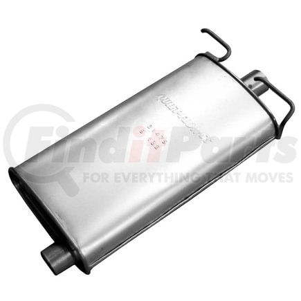 Walker Exhaust 21479 Quiet-Flow SS Direct Fit Exhaust Muffler 2" Inlet (Inside)  2" Outlet (Inside)