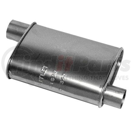 Walker Exhaust 21598 Quiet-Flow Direct Fit Exhaust Muffler 2" Inlet (Inside) 2.25" Outlet (Inside)