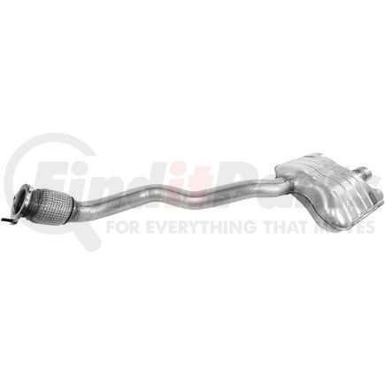 Walker Exhaust 55633 Quiet-Flow SS Direct Fit Exhaust Muffler Assembly 2.5" Outlet (Outside)