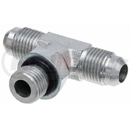 Gates G60350-0404 Male JIC 37 Flare on Run to Male O-Ring Boss - Tee (SAE to SAE)