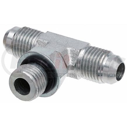 Gates G60350-0608 Male JIC 37 Flare on Run to Male O-Ring Boss - Tee (SAE to SAE)
