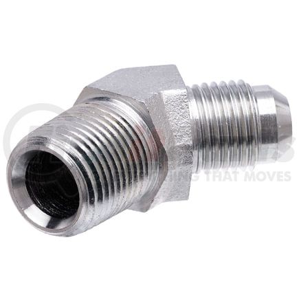 Gates G60497-0804 Male JIC 37 Flare to Male Pipe NPTF - 45 (SAE to SAE)