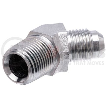 Gates G60497-1012 Male JIC 37 Flare to Male Pipe NPTF - 45 (SAE to SAE)