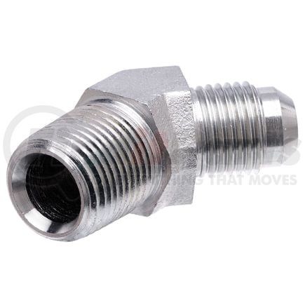 Gates G60497-1208 Male JIC 37 Flare to Male Pipe NPTF - 45 (SAE to SAE)