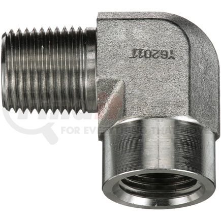 Gates G60136-0204 Male Pipe NPTF to Female Pipe NPTF - 90 (SAE to SAE)
