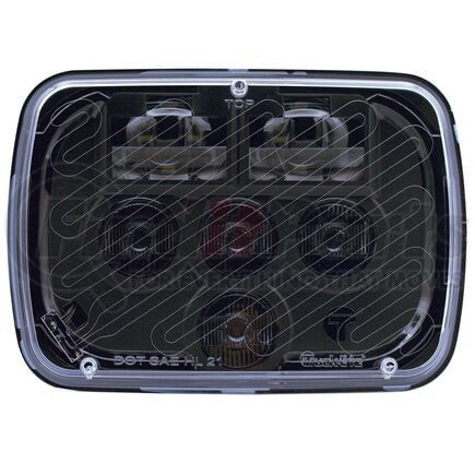 Truck-Lite 37455C Headlight - LED Projector, 5X7, Rectangular, Clear, 6 Diode, Heated, Hi/Low Beam