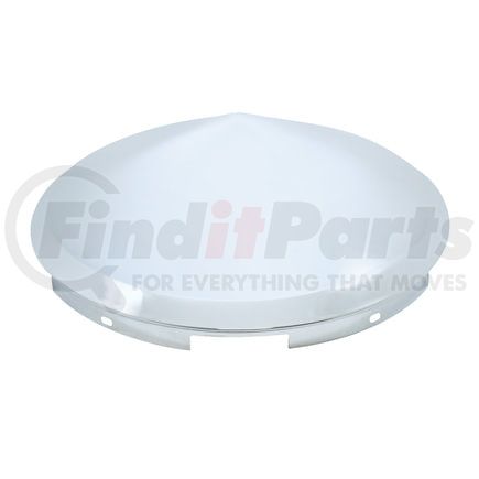 United Pacific 10147 Axle Hub Cap - Front, 5 Even Notched, Chrome, Pointed, 7/16" Lip